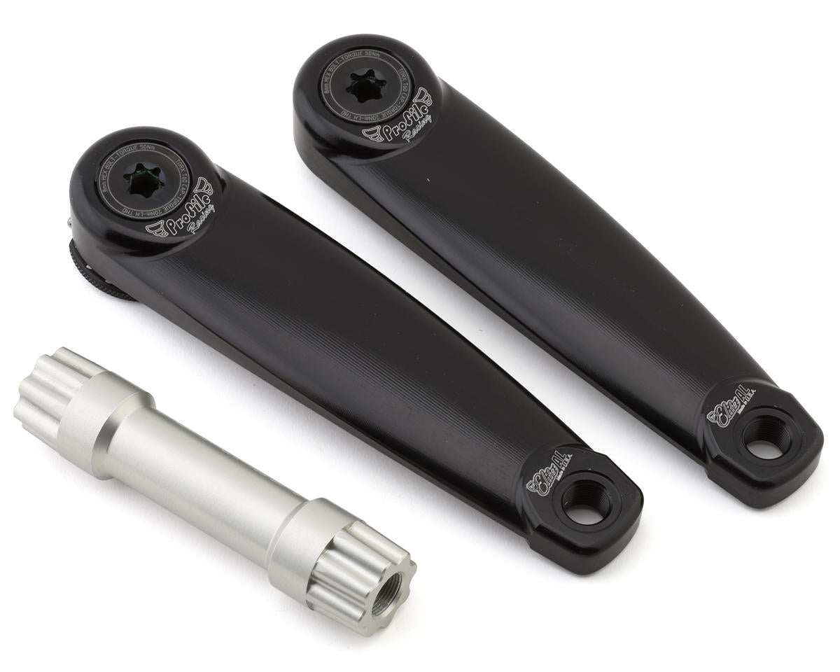 Profile Racing Elite Aluminum Cranks (Black) (175mm)