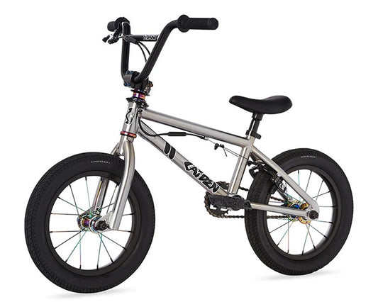 Fit Bike Co 2023 Misfit 14" BMX Bike (14.25" Toptube) (Caiden Brushed Chrome)