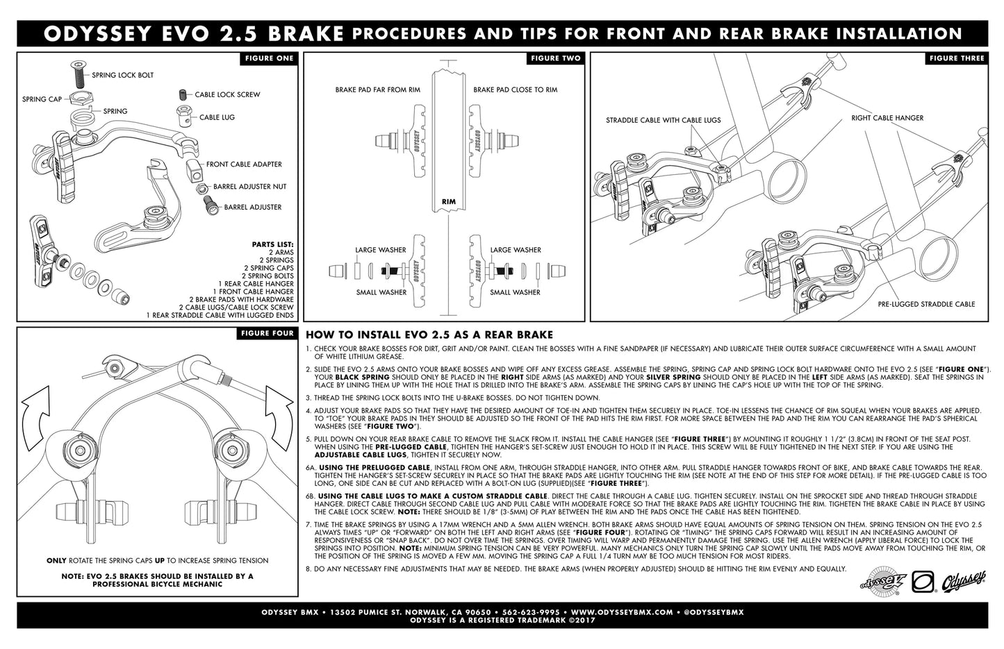 Odyssey Evo 2.5 Brake Kit