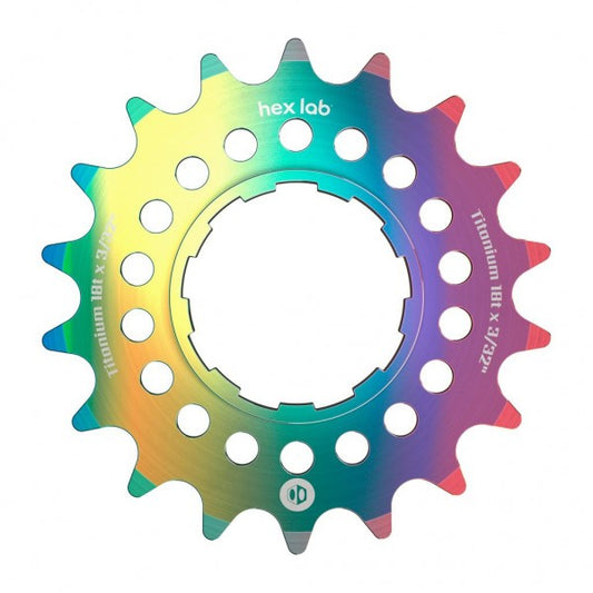 BOX HEX LAB SINGLE SPEED TITANIUM JETFUEL COG