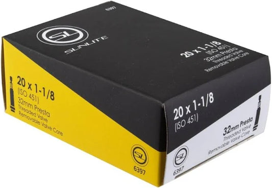 Cámaras de bicicleta Sunlite con válvula Presta/Shrader estándar 